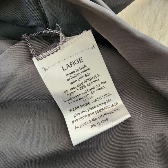 NEW Mara Hoffman Jay High Waist Tie Front Bikini Swim Bottom Falco Gray - Picture 7 of 10